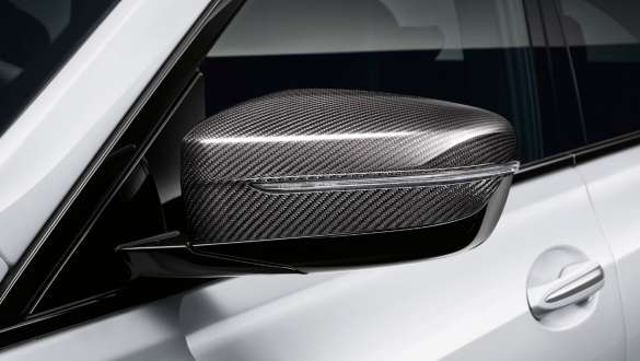 Coque de rétroviseur extérieur M Performance en carbone de la BMW Série 6 Gran Turismo G32 2020 Coque des rétroviseurs extérieurs M Performance en carbone de la BMW Série 6 Gran Turismo G32 2020, vue en gros plan