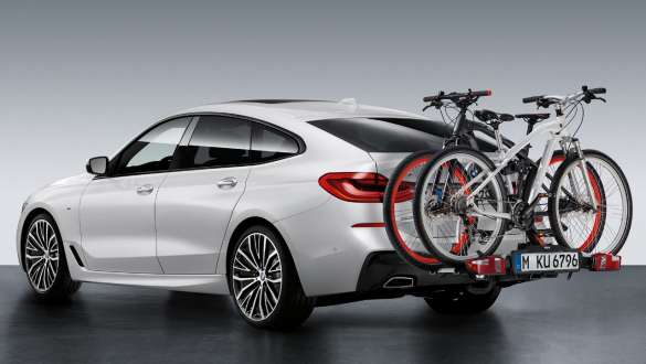 Porte-vélos arrière Pro 2.0 de la BMW Série 6 Gran Turismo G32 2020 Porte-vélos arrière Pro 2.0 de la BMW Série 6 Gran Turismo G32 2020, vue en gros plan