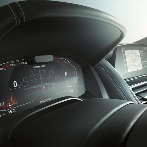 BMW M850i xDrive, combiné des instruments, Driving Assistant Pack Plus G14. BMW M850i xDrive, combiné des instruments, Driving Assistant Pack Plus G14.