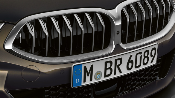 BMW M850i xDrive Dravitgrau metallic, partie avant, naseaux Active Air Stream. BMW M850i xDrive Dravitgrau metallic, partie avant, naseaux Active Air Stream.