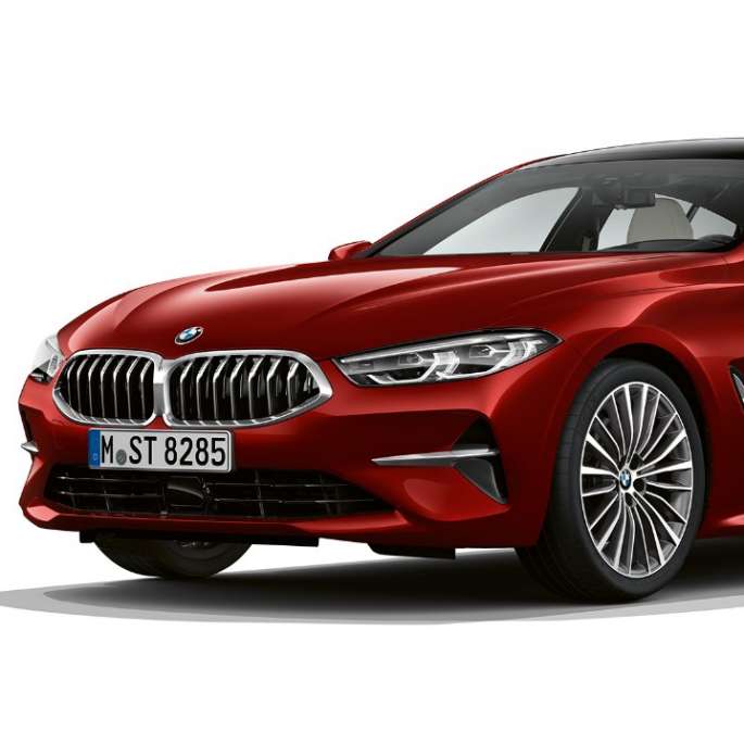 Modèle de base vue de trois quarts avant G16 BMW Série 8 Gran Coupé, modèle de base, vue de trois quarts avant G16