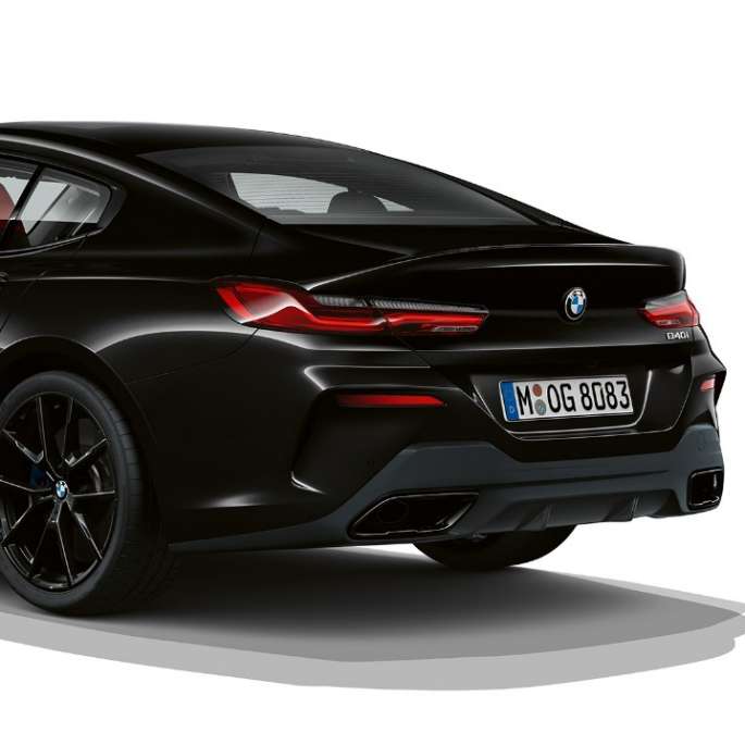 Kit M Sport, vue de trois quarts arrière G16 BMW Série 8 Gran Coupé, Kit M Sport, vue de trois quarts arrière G16
