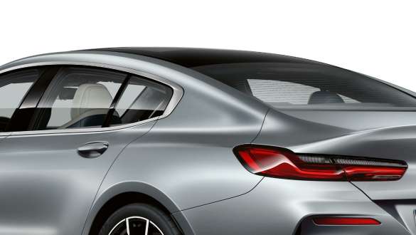 Montants arrière avec design aileron G16 BMW Série 8 Gran Coupé, montants arrière en finition finie G16