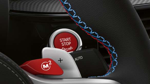 Bouton Start/Stop rouge BMW M5 Competition F90 2020 Bouton Start/Stop rouge BMW M5 Competition F90 LCI restylage 2020 poste de conduite