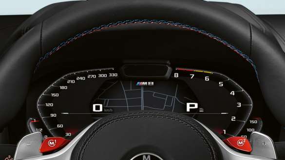 Combiné des instruments spécial M F91. Combiné des instruments spécial M de la BMW M8 Competition Cabrio F91.