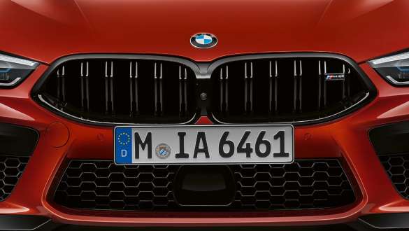 Calandre M spécifique F91. BMW M8 Competition Cabrio avec calandre M spécifique F91.