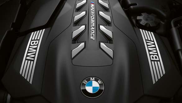 Moteur essence 8 cylindres M TwinPower Turbo G15. Moteur essence V8 M TwinPower Turbo de la BMW M850i xDrive Coupé G15.