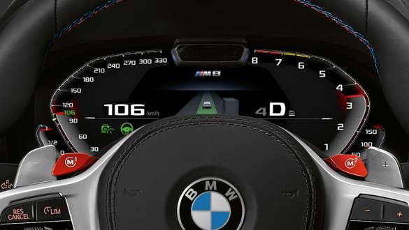 Combiné des instruments spécial M F92. Combiné des instruments spécial M de la BMW M8 Competition Coupé F92.
