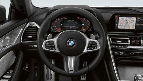 Volant M en cuir, BMW M850i xDrive Gran Coupé G16 Volant M en cuir de la BMW M850i xDrive Gran Coupé G16 2019, habitacle