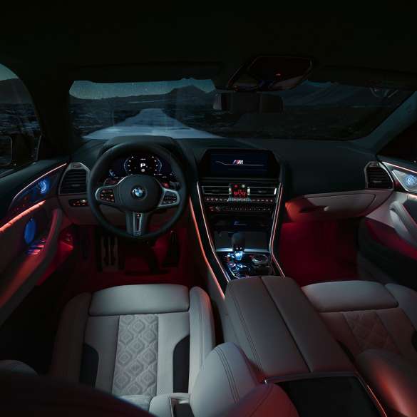 BMW M8 Competition Gran Coupé, intérieur F93 BMW M8 Competition Gran Coupé avec sièges M sport F93 2020, intérieur