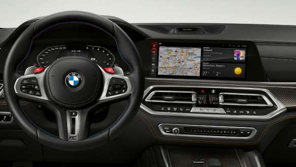 BMW X6 M avec BMW Live Cockpit Professional F96 BMW Live Cockpit Professional, voitures BMW X6 M F96 2020 SUV, habitacle