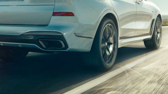 BMW X7 M avec différentiel M sport BMW X7 M avec différentiel M sport, G07, vue en gros plan de l’arrière
