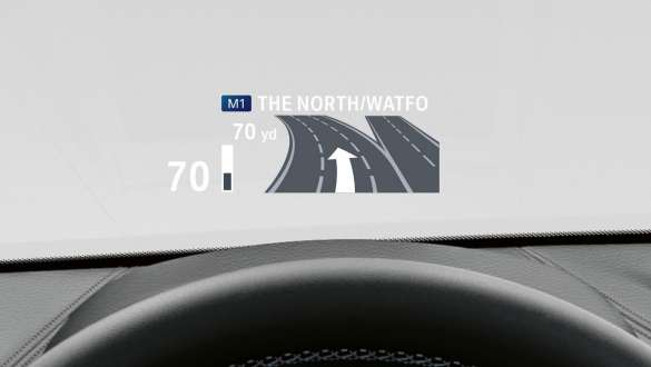 BMW Head-Up Display de la BMW X2 F39 BMW Head-up Display de la BMW X2 2020 F39 intérieur, tableau de bord
