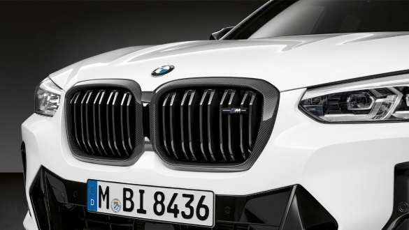 BMW X4 G02, calandre décorative M Performance en carbone 2021 BMW X4 G02, calandre décorative M Performance en carbone 2021