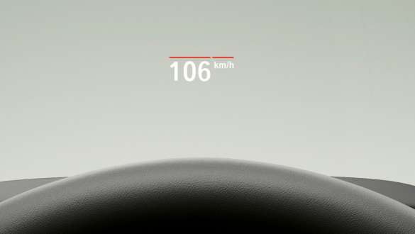 Poste de conduite avec vue sur le Head-Up Display. G06 Poste de conduite de la BMW X6 SUV avec vue sur le Head-Up Display. G06