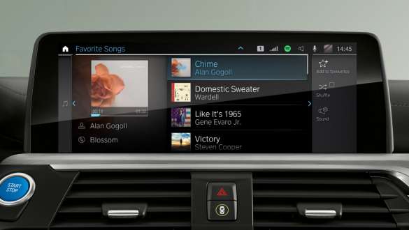 Connected Music (y compris Spotify) BMW iX3 SUV G08 Connected Music (y compris Spotify) BMW iX3 SUV G08 2020, Control Display et habitacle