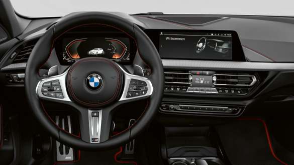 BMW 1 Reeks 128ti F40 lederen M stuur met contrastnaad BMW 1 Reeks 128ti F40 lederen M stuur met contrastnaad