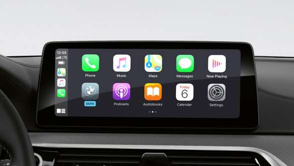 Smartphone-integratie BMW 5 Reeks Berline G30 Smartphone-integratie BMW 5 Reeks Berline G30 facelift 2020 interieur cockpit