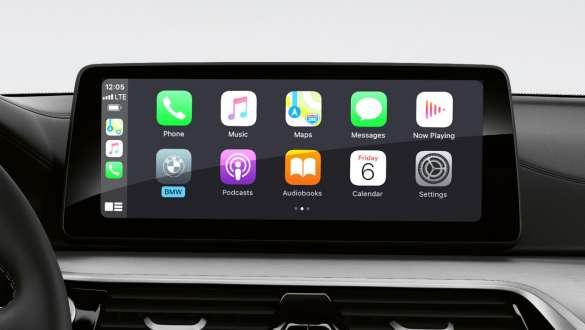 Smartphone-integratie BMW 5 Reeks Touring G31 Smartphone-integratie BMW 5 Reeks Touring G31 facelift 2020 interieur cockpit