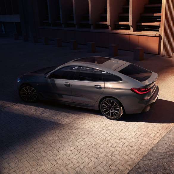 Exterieur BMW 6 Reeks Gran Turismo G32 2020 BMW 6 Reeks Gran Turismo 640i xDrive G32 2020 Berninagrau vogelperspectief