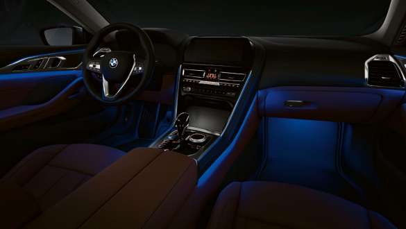 Sfeerverlichting G15. BMW 8 Reeks Coupé, cockpit, sfeerverlichting G15.