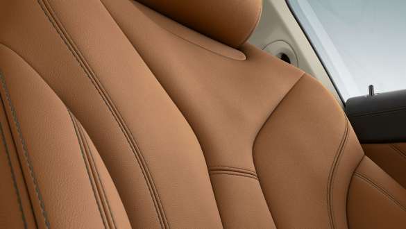 BMW Individual lederuitrusting Merino Cognac G15. BMW 8 Reeks Coupé, focus zetel, BMW Individual lederuitrusting Merino Cognac G15.