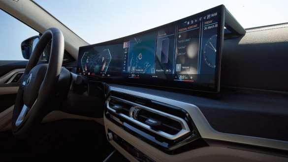 BMW Curved Display BMW i4 G26 2021 BMW Curved Display BMW i4 G26 2021 Control Display interieur
