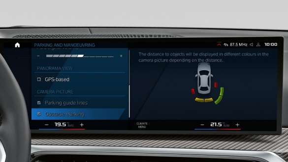 Parking Assistant Pack Plus BMW 3 Reeks Berline M wagens G80 G20 BMW 3 Reeks Berline M wagens G80 G20 Parking Assistant Pack Plus Control Display interieur