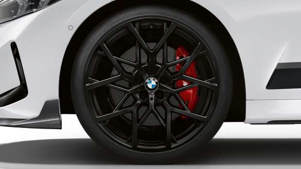 M Performance 20" gesmede velg, Y-spaak 795 M Jet Black matt BMW M340i xDrive en M340d xDrive Touring G21 M Performance 20" gesmede velg, Y-spaak 795 M Jet Black matt