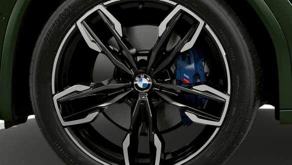 M sportremmen BMW X3 M40i M40d G01 LCI facelift 2021 BMW X3 M40i M40d G01 LCI facelift 2021 Malachitgrün metallic M sportremmen close-up wiel