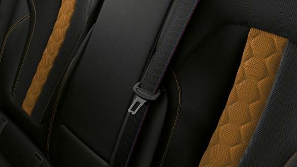 M veiligheidsgordels in de BMW X6 M Competition F96 M veiligheidsgordels BMW X6 M Competition F96 2020 SUV interieur