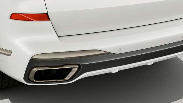 BMW X7 M SUV wagen met M sportuitlaat BMW X7 M SUV wagen met M sportuitlaat, G07, achteraanzicht