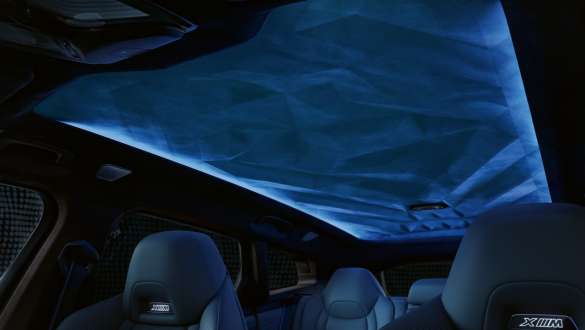 BMW XM G09 verlichte hemelbekleding BMW XM G09 interieur verlichte hemelbekleding