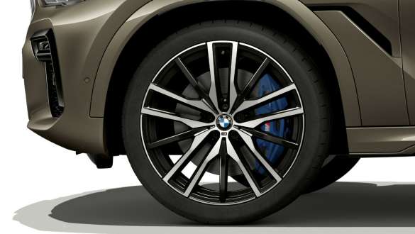 BMW M 22" lichtmetalen velgen, dubbelspaak 742 M Jetblack met combinatie van verschillende bandentypes BMW X6 G06 2019 BMW M 22" lichtmetalen velgen, dubbelspaak 742 M Jetblack met combinatie van verschillende bandentypes BMW X6 G06 2019