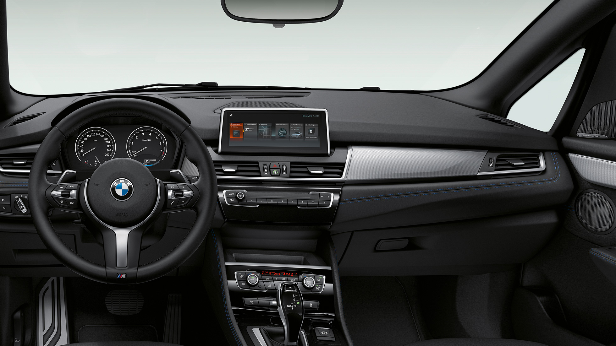 Cockpit BMW 2 Reeks Active Tourer Model M Sport Cockpit BMW 2 Reeks Active Tourer 220d xDrive Model M Sport F45 2018 interieur