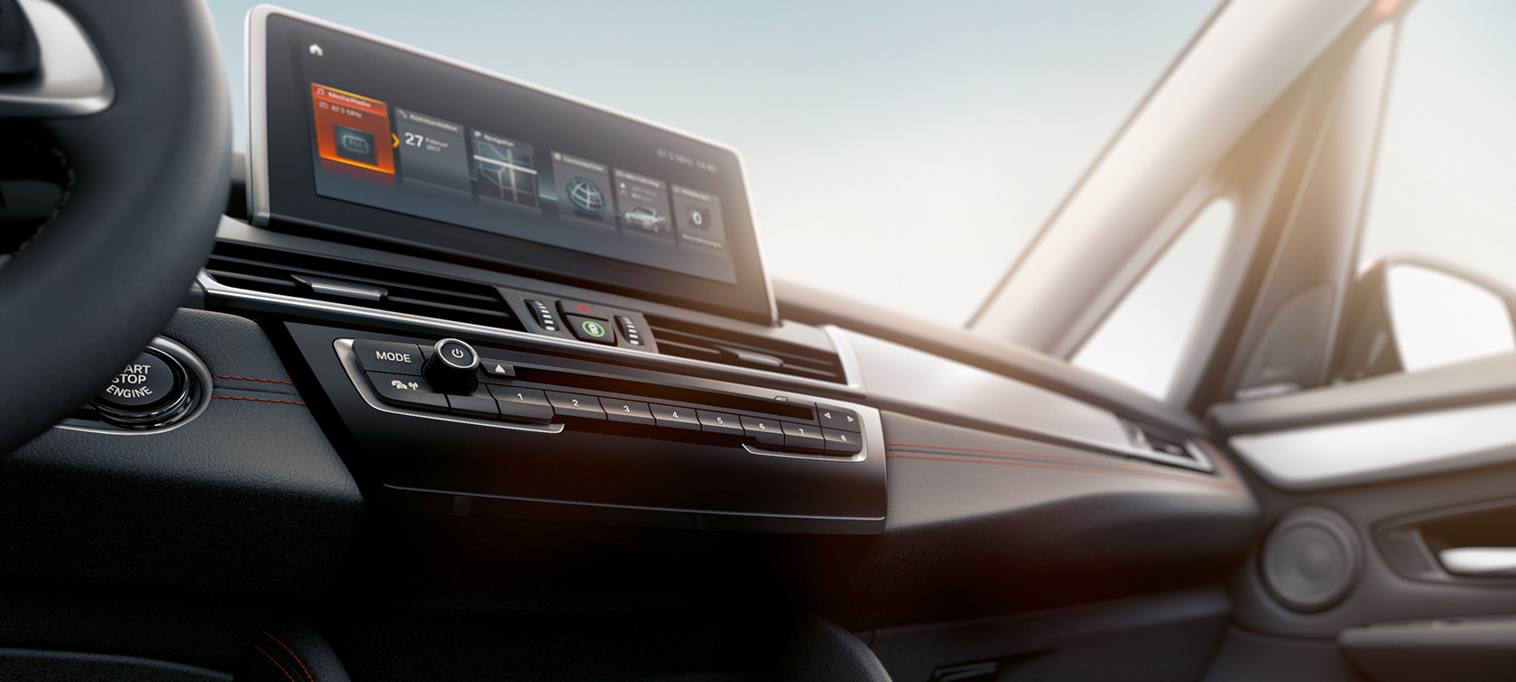 Control Display BMW 2 Reeks Active Tourer Control Display BMW 2 Reeks Active Tourer F45 2018 interieur