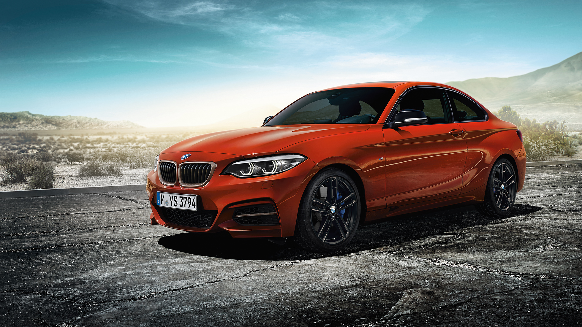 BMW 2 Reeks Coupé, opname van de voorkant in stilstand F22 BMW 2 Reeks Coupé, opname van de voorkant in stilstand F22