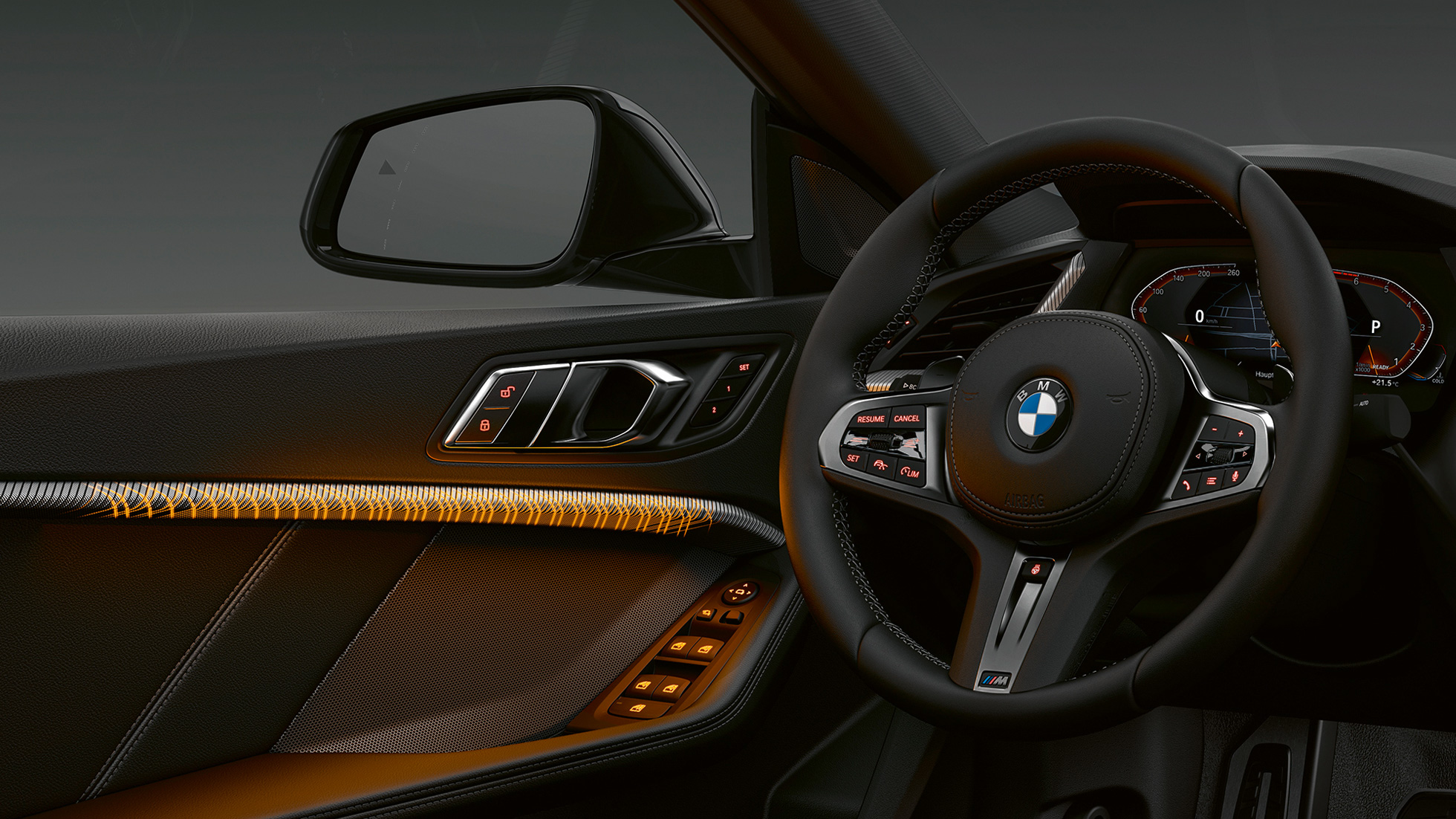 Les inserts de décoration éclairés de la BMW Série 2 Gran Coupé F44 Les inserts de décoration éclairés de la BMW Série 2 Gran Coupé F44, intérieur