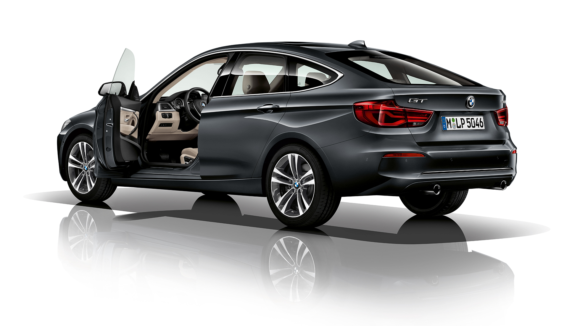 BMW Série 3 Gran Turismo, Modèle Sport, vue de trois quarts de la poupe F34 BMW Série 3 Gran Turismo, Modèle Sport, vue de trois quarts de la poupe F34