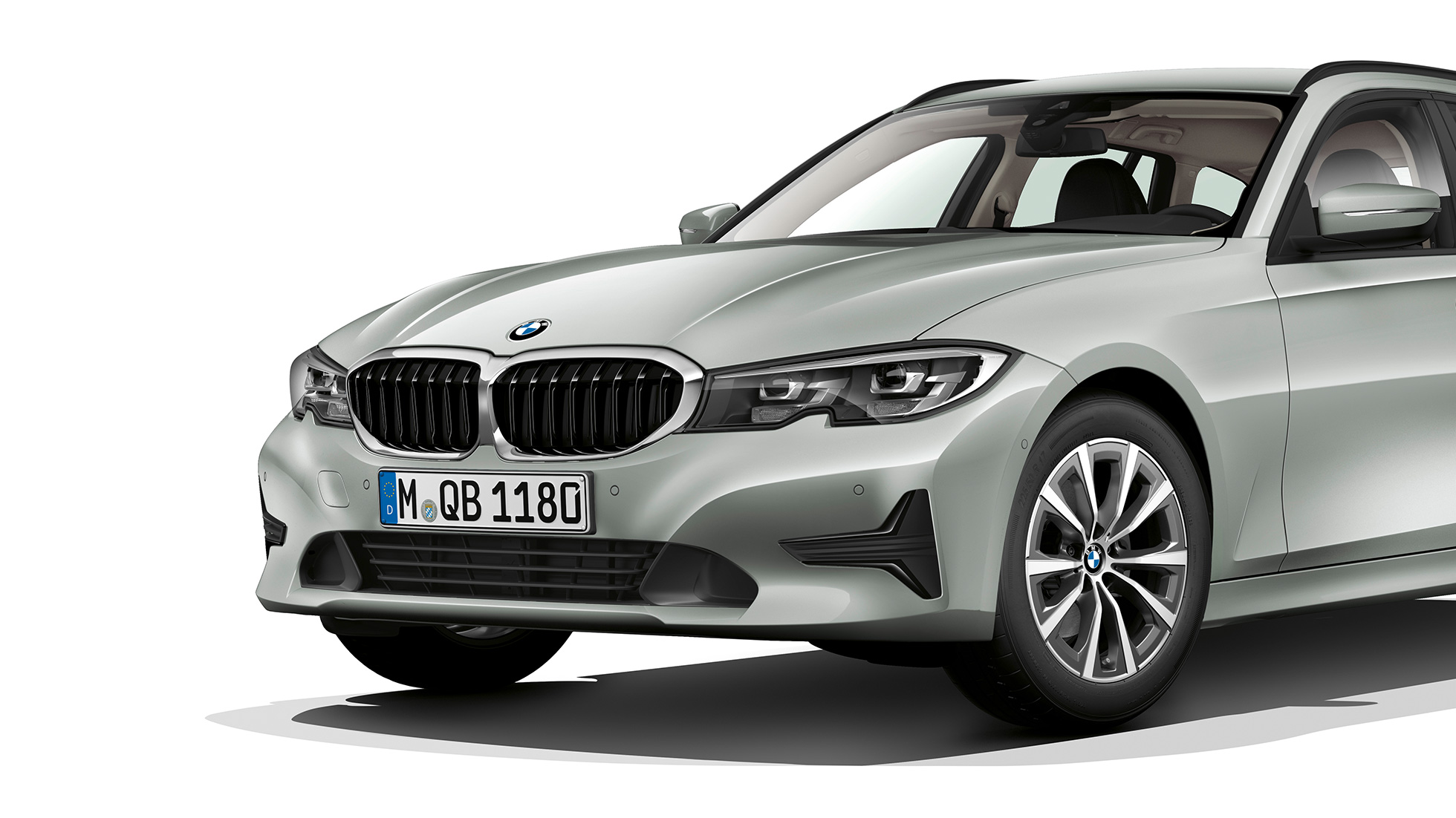 Modèle Advantage, vue de trois quarts avant G21 BMW Série 3 Touring, Modèle Advantage, vue de trois quarts avant G21