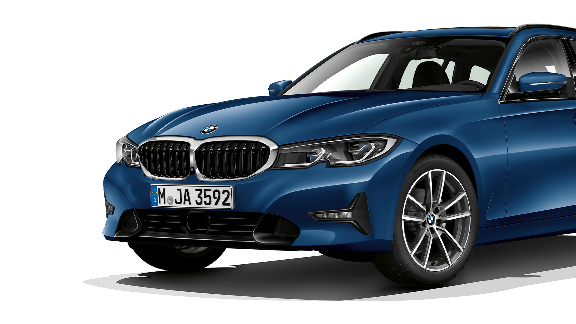 Modèle Sport, vue de trois quarts avant G21 BMW Série 3 Touring, Modèle Sport, vue de trois quarts avant G21