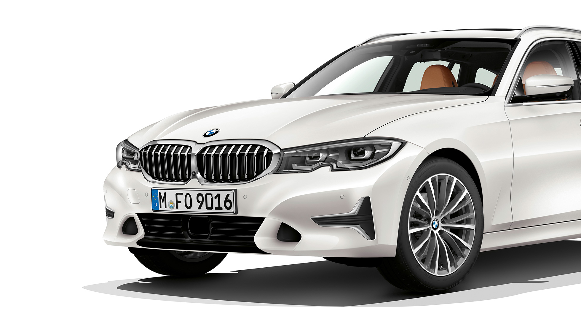 Modèle Luxury vue de trois quarts avant G21 BMW Série 3 Touring, Modèle Luxury, vue de trois quarts avant G21