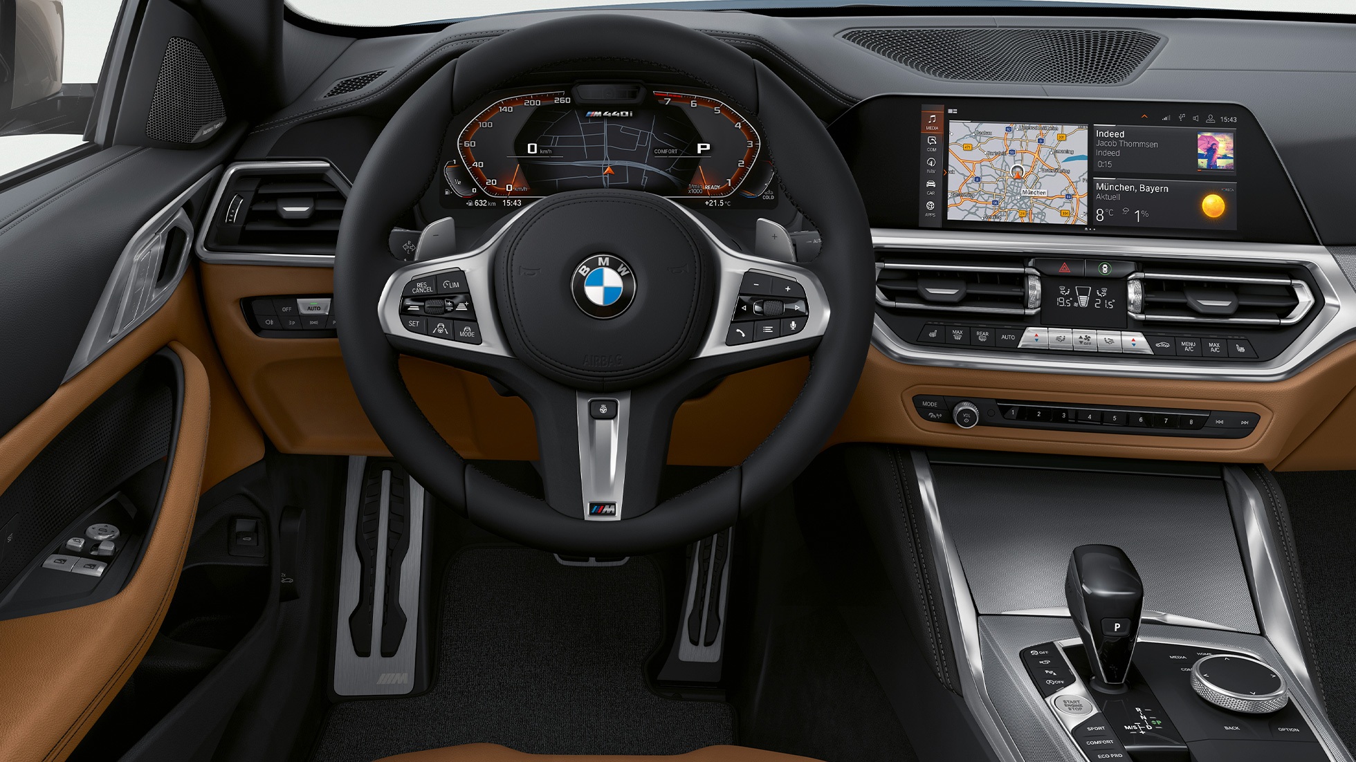 Cockpit BMW 4 Reeks Coupé G22 2020 BMW 4 Reeks Coupé G22 2020 interieur cockpit