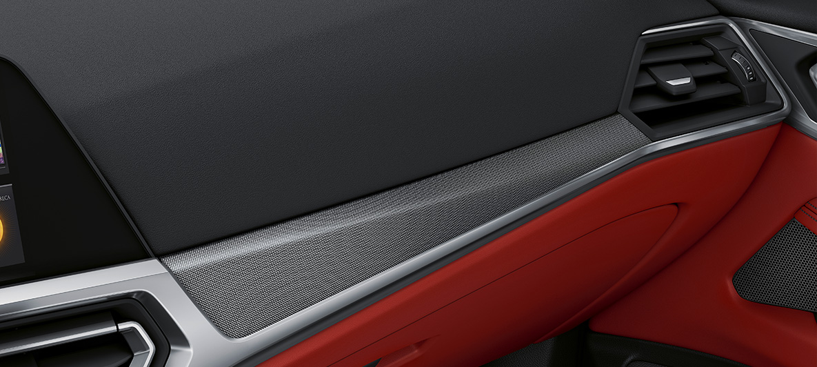 Decoratieve lijsten in Aluminium Tetragon BMW 4 Reeks Coupé 2020 G22 Individual interieur Decoratieve lijsten in Aluminium Tetragon met sierlijsten Perlglanz Chrom BMW 4 Reeks Coupé Individual G22 2020 interieur