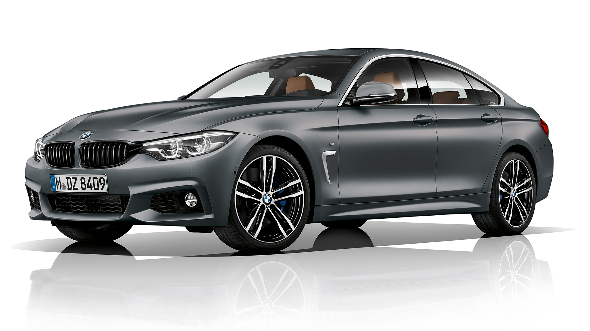 BMW 4 Reeks Gran Coupé, Model M Sport driekwart vooraanzicht F36 BMW 4 Reeks Gran Coupé, Model M Sport driekwart vooraanzicht F36