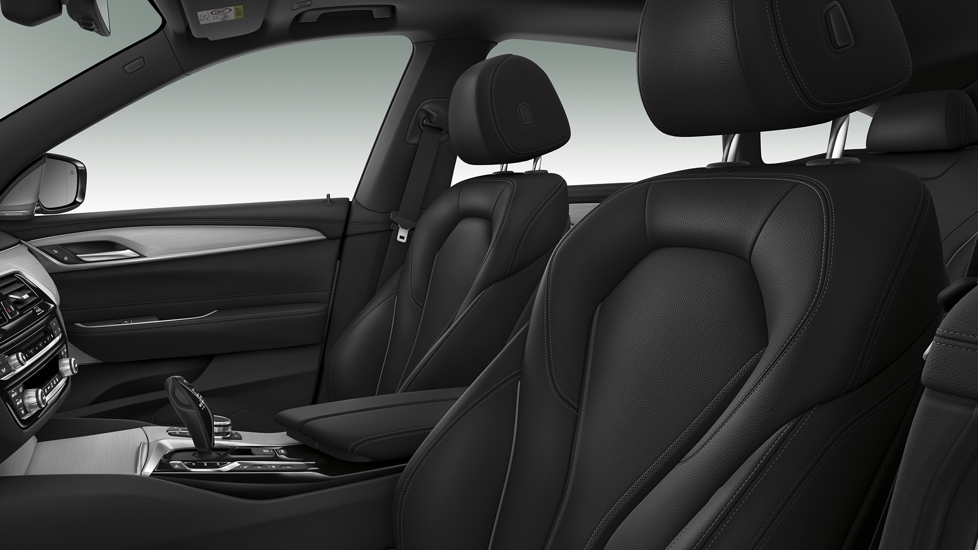 BMW Série 6 Gran Turismo G32 Modèle Sport Intérieur Sièges sport pour le conducteur et le passager avant de la BMW Série 6 Gran Turismo G32 2017 Modèle Sport intérieur