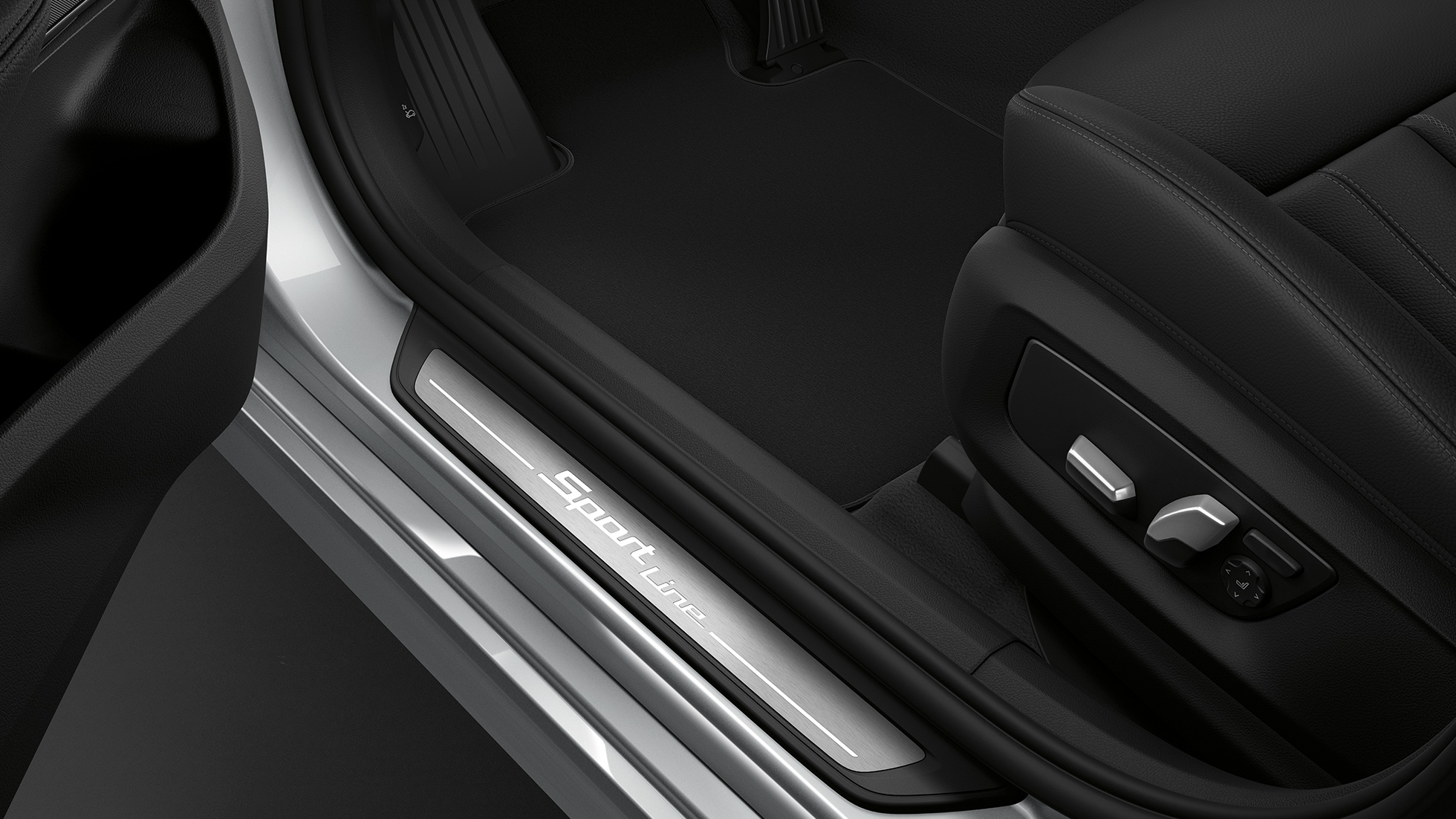 BMW Série 6 Gran Turismo G32 Modèle Sport seuils de porte et poupe BMW Série 6 Gran Turismo G32 2017 Modèle Sport Glaciersilber metallic seuils de porte