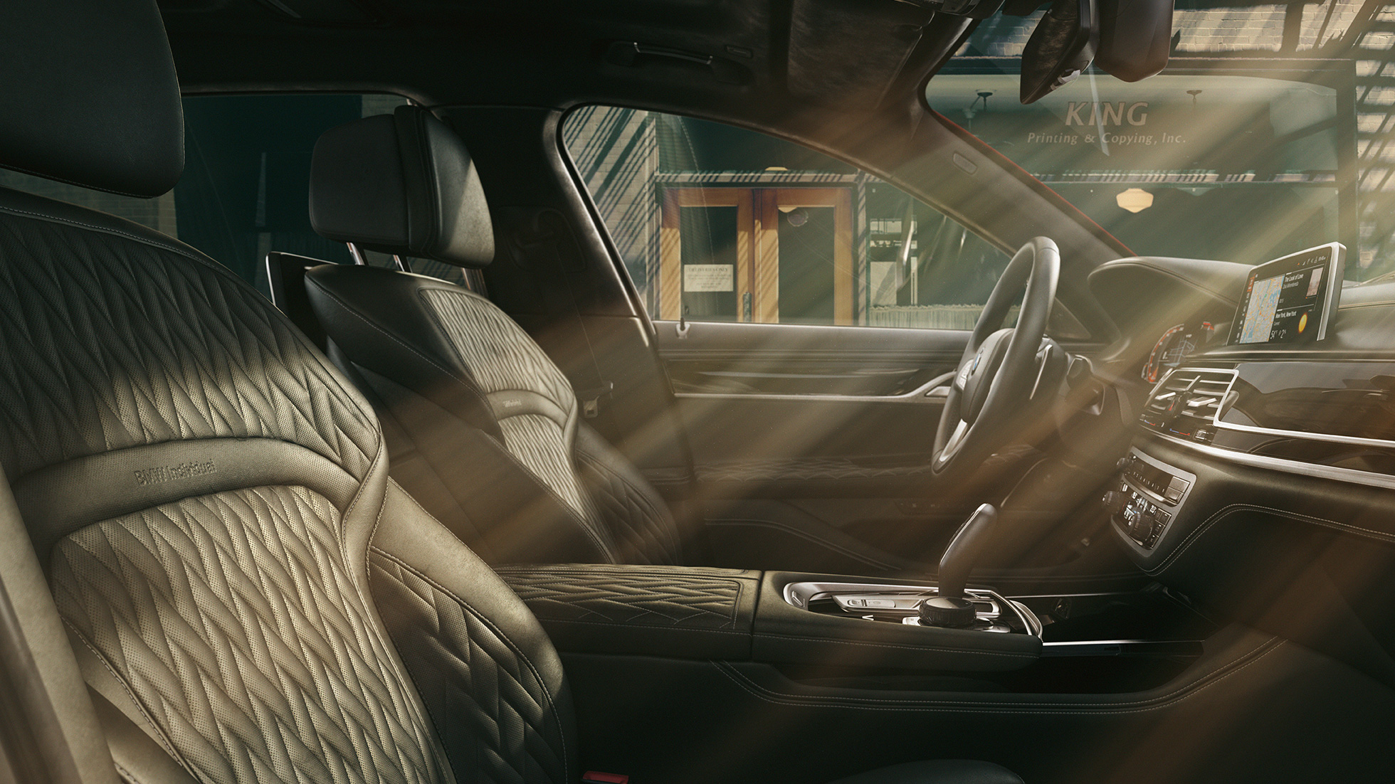 BMW Individual 7 Reeks hoogwaardig interieur G11 BMW Individual 7 Reeks hoogwaardig interieur in zwart G11