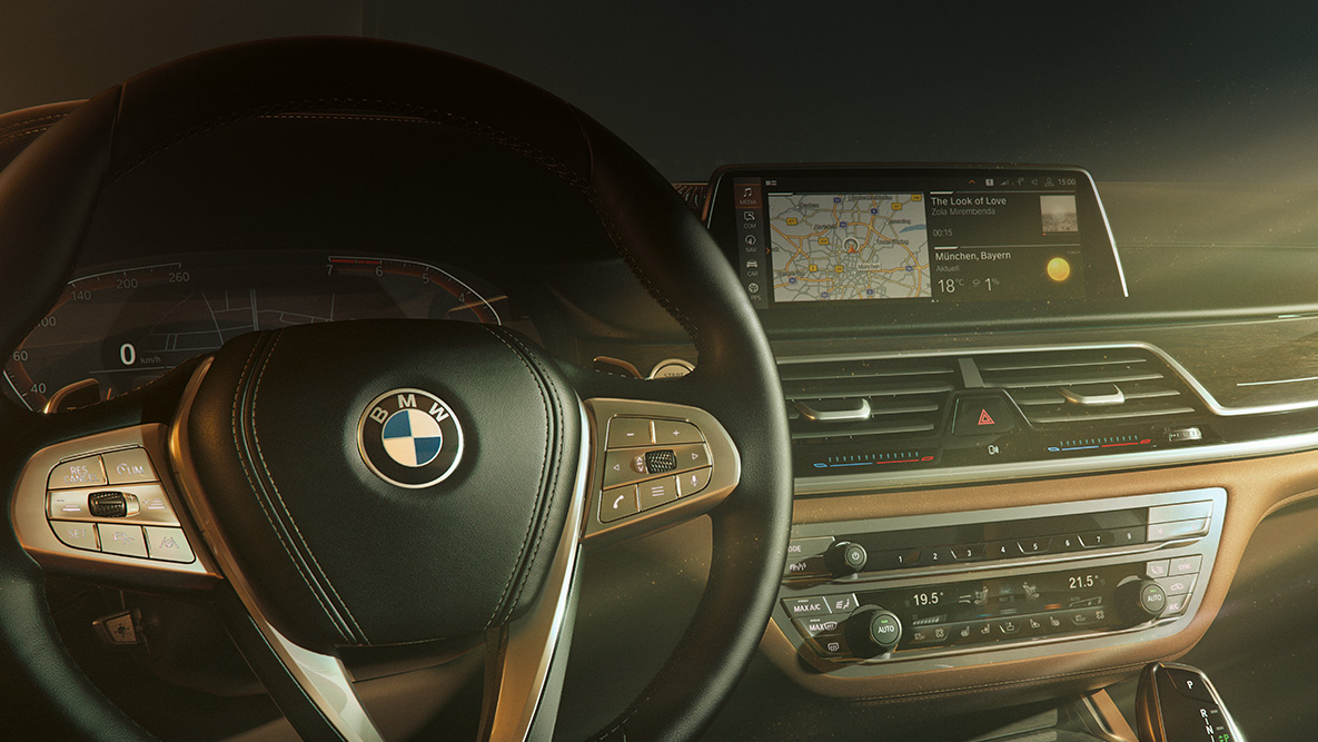 BMW 7 Reeks BMW Remote Software Upgrade BMW Remote Software Upgrade: close-up van de instrumentencombi