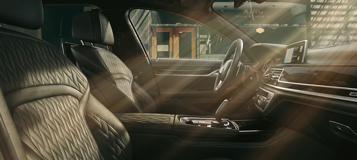 BMW Individual 7 Reeks hoogwaardig interieur BMW Individual 7 Reeks hoogwaardig interieur in zwart